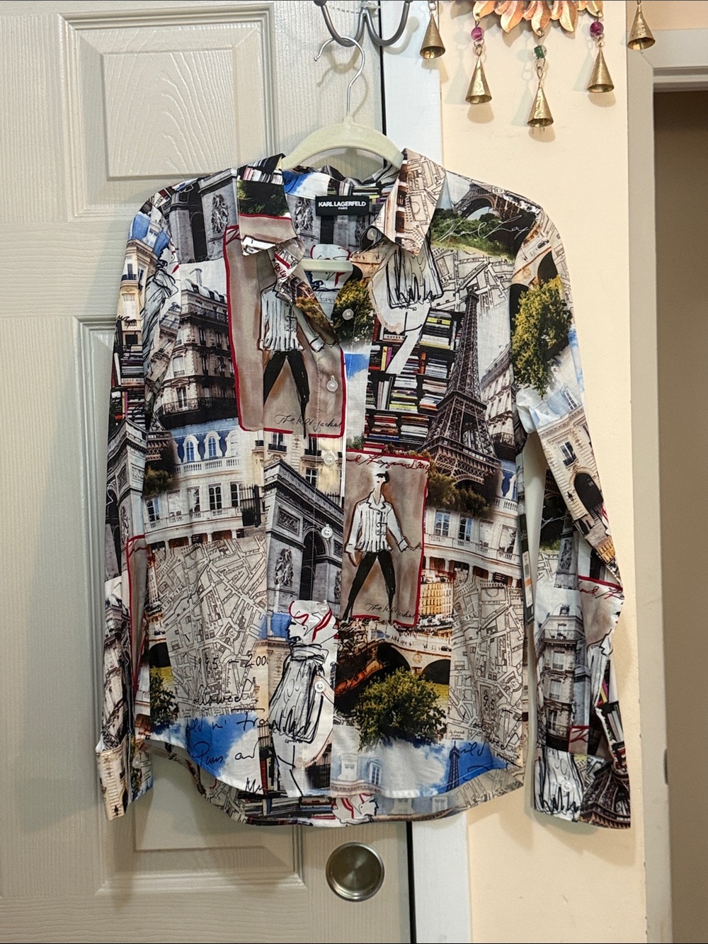 Karl Lagerfeld Paris Collage Print Shirt excluded from sales